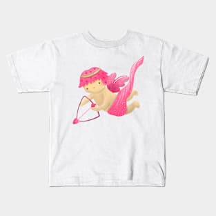 Cupid shoots the arrow of love, god of love Kids T-Shirt